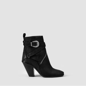 All Saints Tejus Wrap Heeled Boots 8.5 39